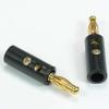 Cable Central LLC (5 Pack) Banana Plug Gold Plated Plastic Black view 1