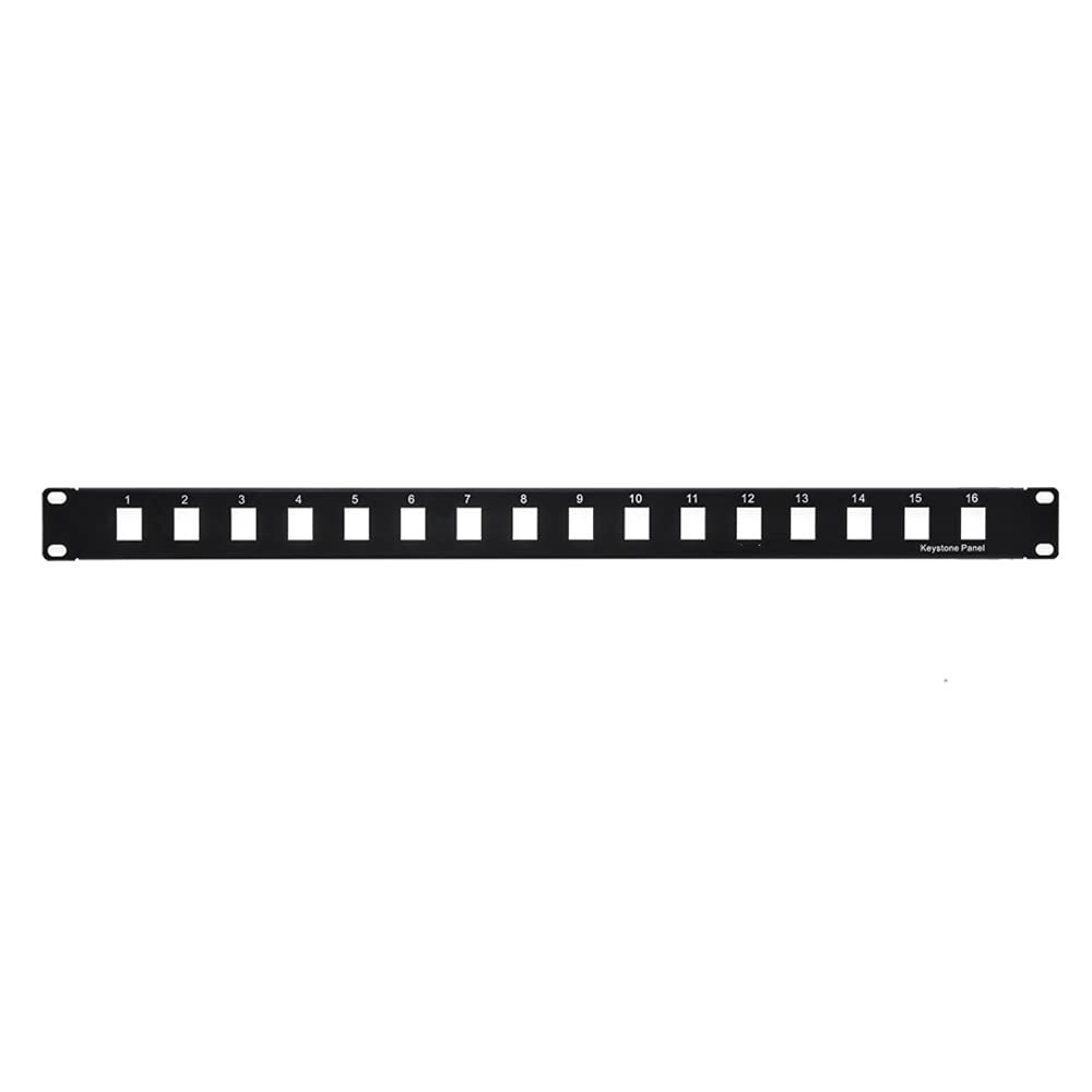 Cable Central LLC (5 Pack) 1U 19" 16port Blank Panel for Keystone Jack