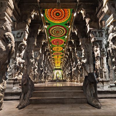 BELECO 7x5ft Fabric Indian Hindu Temple Backdrop Religious Hall of Thousands of Columns Ancient Temple Basrelief Statues India Background Kids Adults Portrait Shoot Photo Studio Props Wallpaper