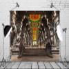 BELECO 7x5ft Fabric Indian Hindu Temple Backdrop Religious Hall of Thousands of Columns Ancient Temple Basrelief Statues India Background Kids Adults Portrait Shoot Photo Studio Props Wallpaper view 2