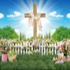 10x8ft Easter Backdrop Spring Natural Scenery Easter Jesus Cross Sunrise God Bless Photo Background for Kids Children Newborn Baby Shower Birthday Party Decor Banner view 4