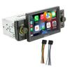 1Din Carplay Android Auto Car Radio 5-inch Touchscreen Car Stereo MirrorLink 2USB FM TF BT Colorful Backlight Car Autoaudio view 1