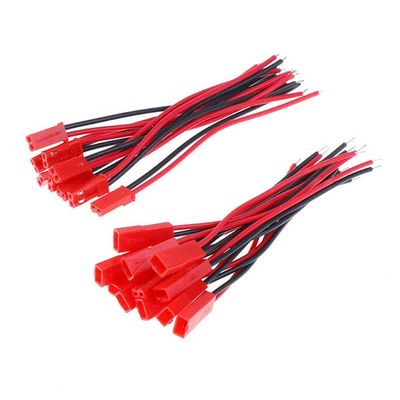 Hobbypower 20pcs 2-pin JST Connector Male Female Plug Cable 18AWG Silicone Wire