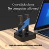 ISHEEP K3016P2 NVMe AHCI Cloner Duplicator, Dual Bay M.2 SSD Docking view 3