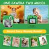Ainiv Instant Print Camera for Kids - Dual 1080P Camera with Print Papers & 5 Color Pens, 32GB SD Card, Gift for 3-12 Year Olds - Green view 2