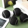 Macarrie 60 Pieces Precut Tennis Bulk Tennis Balls for Chairs Heavy Duty Long Lasting Glide Coverings for Classroom Furniture Legs Protectors and Floor Protection(Black) view 4