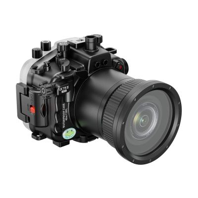 Sea frogs Compatible with Sony A7RIII 90MM Underwater 40m/131ft Maximum Diving Depth Waterproof Housing Professional Diving Case Box IPX8can Adjust The Aperture