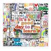 100 PCS Teacher Stickers, Vinyl Waterproof Teachers Day Gift Card Stickers for Water Bottles, Laptop, Notebook, Cell Phone, Luggage view 1