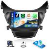 2+32G Android 13 Car Stereo for Hyundai Elantra 2011 2012 2013 with Carplay Android Auto Mirror Link Change Wallpaper Theme 9 inch Touchscreen Radio FM RDS HiFi Bluetooth WiFi GPS+ AHD Camera & MIC view 1