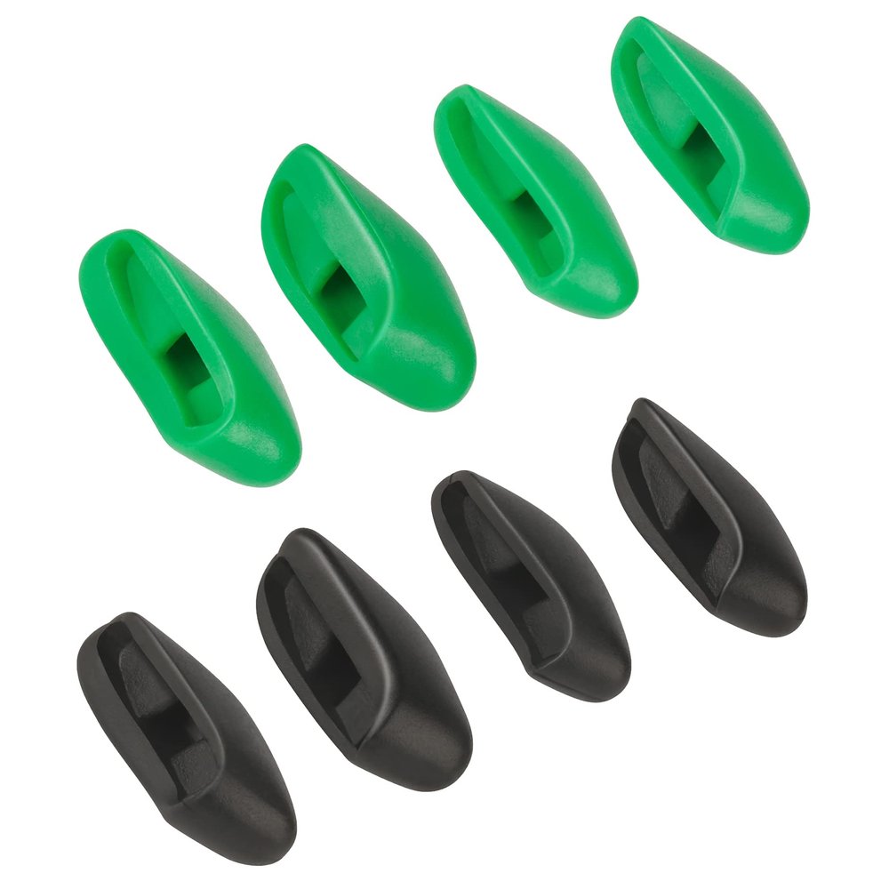BLAZERBUCK Replacement Nose Pads Nose Piece for Oakley Half Jacket 2.0 OO9144/Half Jacket 2.0 XL OO9154 Sunglasses - Black + Dark Green