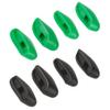 BLAZERBUCK Replacement Nose Pads Nose Piece for Oakley Half Jacket 2.0 OO9144/Half Jacket 2.0 XL OO9154 Sunglasses - Black + Dark Green view 1