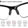 BLAZERBUCK Replacement Nose Pads Nose Piece for Oakley Half Jacket 2.0 OO9144/Half Jacket 2.0 XL OO9154 Sunglasses - Black + Dark Green view 2