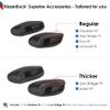 BLAZERBUCK Replacement Nose Pads Nose Piece for Oakley Half Jacket 2.0 OO9144/Half Jacket 2.0 XL OO9154 Sunglasses - Black + Dark Green view 3