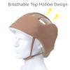 Thick Protection Helmet for Elderly Youth Kids Adults,Head Protection for Elderly Falls,Soft Helmet for Epilepsy Seizures Prevent Head Injuries,Safety Bump Cap,for Home Gardening (Khaki Mesh Inner) view 3