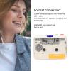Portable Cassette Tape Player, USB C Cassette to MP3 Converter with 3.5mm AUX Jack, Headphones, 2 Power Supply Modes Tape to MP3 Player for Gift view 2