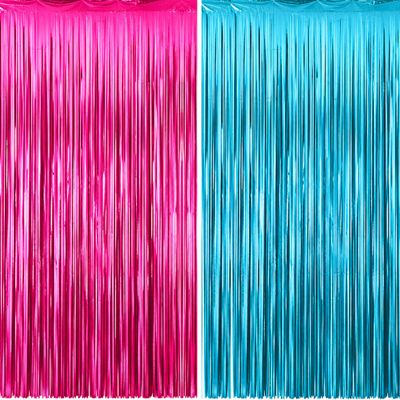 KatchOn Pink and Blue Streamers 8 Ft, Pack of 2, Pink and Blue Decorations