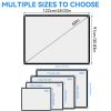 Portable Projection Screen, 4:3 Foldable Noncrease Movies Screens White Projector Curtain for Home Theater Conference Outdoor Camping(60in) view 2