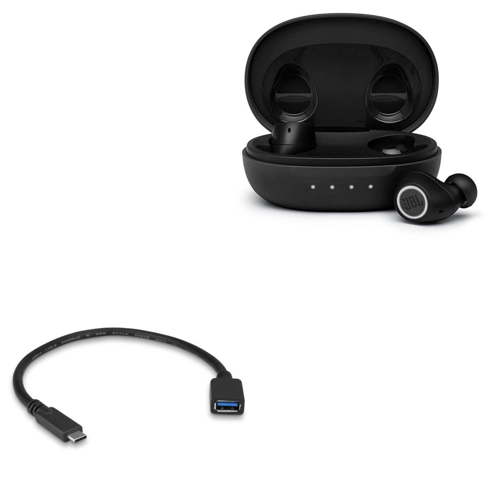 BoxWave Cable Compatible with JBL Free II - USB Expansion Adapter, Add USB Connected Hardware to Your Phone
