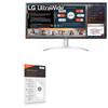 BoxWave Screen Protector Compatible with LG 34 Monitor (34WP50S) - ClearTouch Anti-Glare (2-Pack), Anti-Fingerprint Matte Film Skin view 1