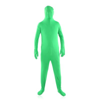 Photography Green Chromakey Bodysuit, Unisex Spandex Stretch Adult Costume Zentai Disappearing Man Body Suit, Green Body Suit for Green Screen Photography Photo Video (170cm)
