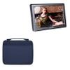BoxWave Case Compatible with Lilliput A8s - Hard Shell Briefcase, Slim Messenger Bag Briefcase Cover Side Pockets - Navy