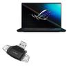 BoxWave Smart Gadget Compatible with ASUS ROG Zephyrus M16 (GU603) - AllReader SD Card Reader, microSD Card Reader SD Compact USB - Jet Black view 1