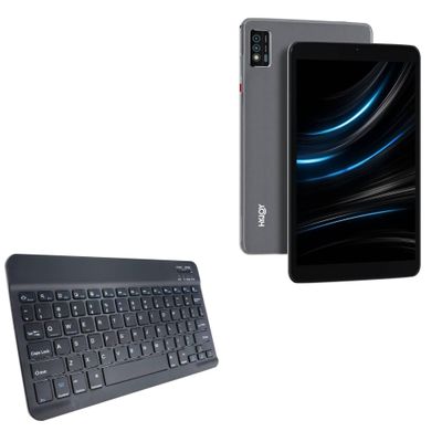 BoxWave Keyboard Compatible with Hyjoy Android 10 Quad-Core Tablet TP901 (9 in) - SlimKeys Bluetooth Keyboard, Portable Thin with Chiclet-Style Keys - Jet Black
