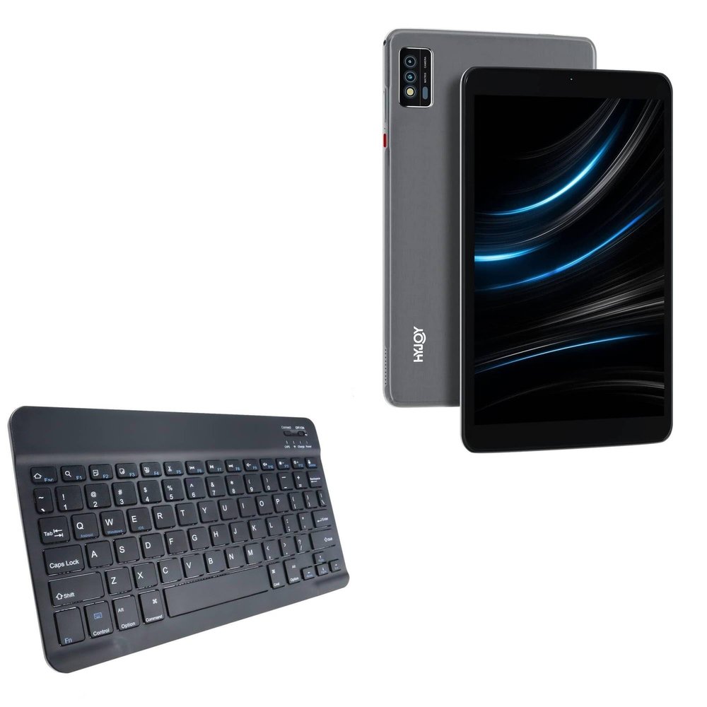 BoxWave Keyboard Compatible with Hyjoy Android 10 Quad-Core Tablet TP901 (9 in) - SlimKeys Bluetooth Keyboard, Portable Thin with Chiclet-Style Keys - Jet Black