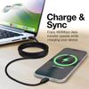 BoxWave Cable Compatible with Ayaneo Air Pro - DirectSync PD Cable (10ft) - USB-C to USB-C (100W), Long Type C Braided Nylon Alloy Fast Charge - Jet Black view 4