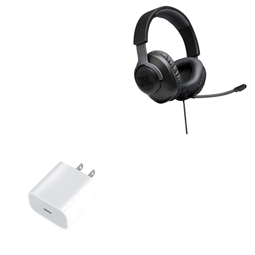 BoxWave Charger Compatible with JBL Free WFH Wireless - PD GAN miniCube (30W), 30W Tiny PD GAN Type-C Wall Charger - Winter White