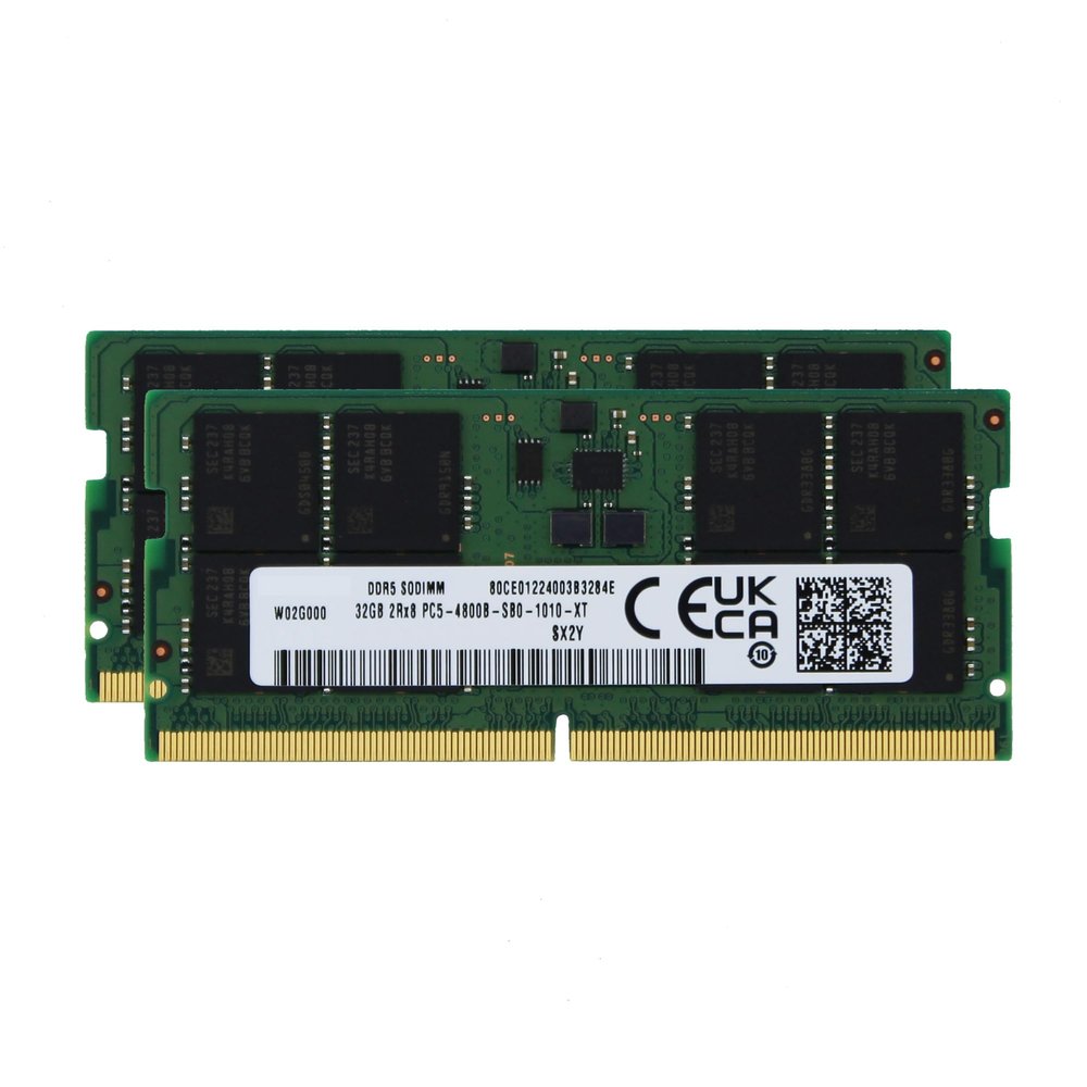 Factory Original 64GB (2x32GB) Compatible with Intel NUC 13 NUC13RNGi7 DDR5 4800MHz PC5-38400 SODIMM 2Rx8 CL40 1.1v 262 Pin Laptop Notebook Memory Module Upgrade RAM