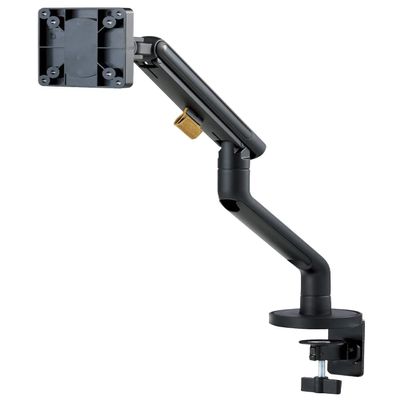 Elecom DPA-SL04BK Monitor Arm, Display Arm, Single Arm, Long, Spring Type, Easy Installation, Load Capacity: Approx. 6.6-19.8 lbs (3-9 kg), Black
