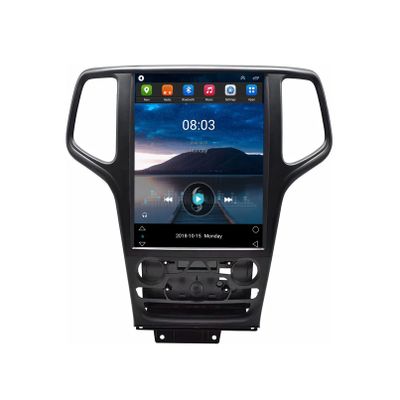 Android 11 Car Stereo Radio in Dash Fit for Jeep Grand Cherokee 2014 to 2020 with 4+64G 12.1 Inch Big Touch-Screen GPS Navigation Built-in Bluetooth Carplay Support 4G WiFi SWC Free Backup Camera