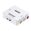 Tianle HDMI to RCA Adapter, 1080P HDMI to AV 3RCA CVBs Composite Video Audio Converter Adapter Supporting PAL/NTSC with USB Charge Cable for PC Laptop HDTV DVD,White view 1