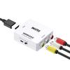 Tianle HDMI to RCA Adapter, 1080P HDMI to AV 3RCA CVBs Composite Video Audio Converter Adapter Supporting PAL/NTSC with USB Charge Cable for PC Laptop HDTV DVD,White view 3