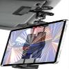 woleyi Sun Visor Car Tablet Holder, Visor Clip Tablet Mount for Car, 360 Rotation Universal Steering Wheel Tablets Clamp with 1/4'' Screw for iPad Pro Air Mini, Phone, Switch, 4.7-13" Devices/Camera view 1