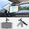 woleyi Sun Visor Car Tablet Holder, Visor Clip Tablet Mount for Car, 360 Rotation Universal Steering Wheel Tablets Clamp with 1/4'' Screw for iPad Pro Air Mini, Phone, Switch, 4.7-13" Devices/Camera view 4