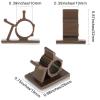 Viaky Adjustable Cable Clips, 30 Pcs Brown Adhesive Holder Ideal Cord Winder Management for Organizing Wires-Car Home Office and Desk Nightstand view 2