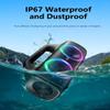 YIER Speakers, 80w (Peak) Portable Wireless Speaker with Lights, Stereo Loud Sound, IP67 Waterproof, Deep Bass Outdoor Speakers Bluetooth 5.3 Dual Pairing for Home Party Beach Camping, Gifts view 4