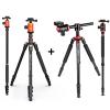 GEEKOTO 77'' Tripod, Aluminum Camera Tripod Monopod, Foldable DSLR Tripod for Travel-Tripod for DSLR Camera, Aluminum Tripod with 360-Degree Ball Head and Rotatable Center Column, Bag,Video Camcorder view 1