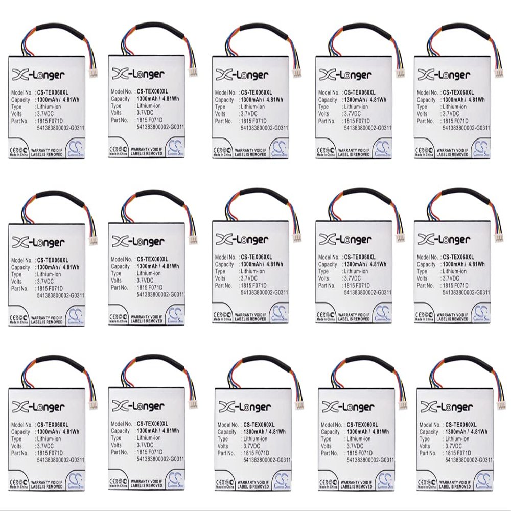 (15-Pack) XSP Battery for Texas Instruments TI-Nspire CX TI-Nspire CX CAS N2/AC/2L1/A TI-84 Plus C Silver Edition TI-Nspire Touchpad TI-Nspire CAS Touchpad TI-84 C Silver PN 3.7L1060SP 3.7L1230SP