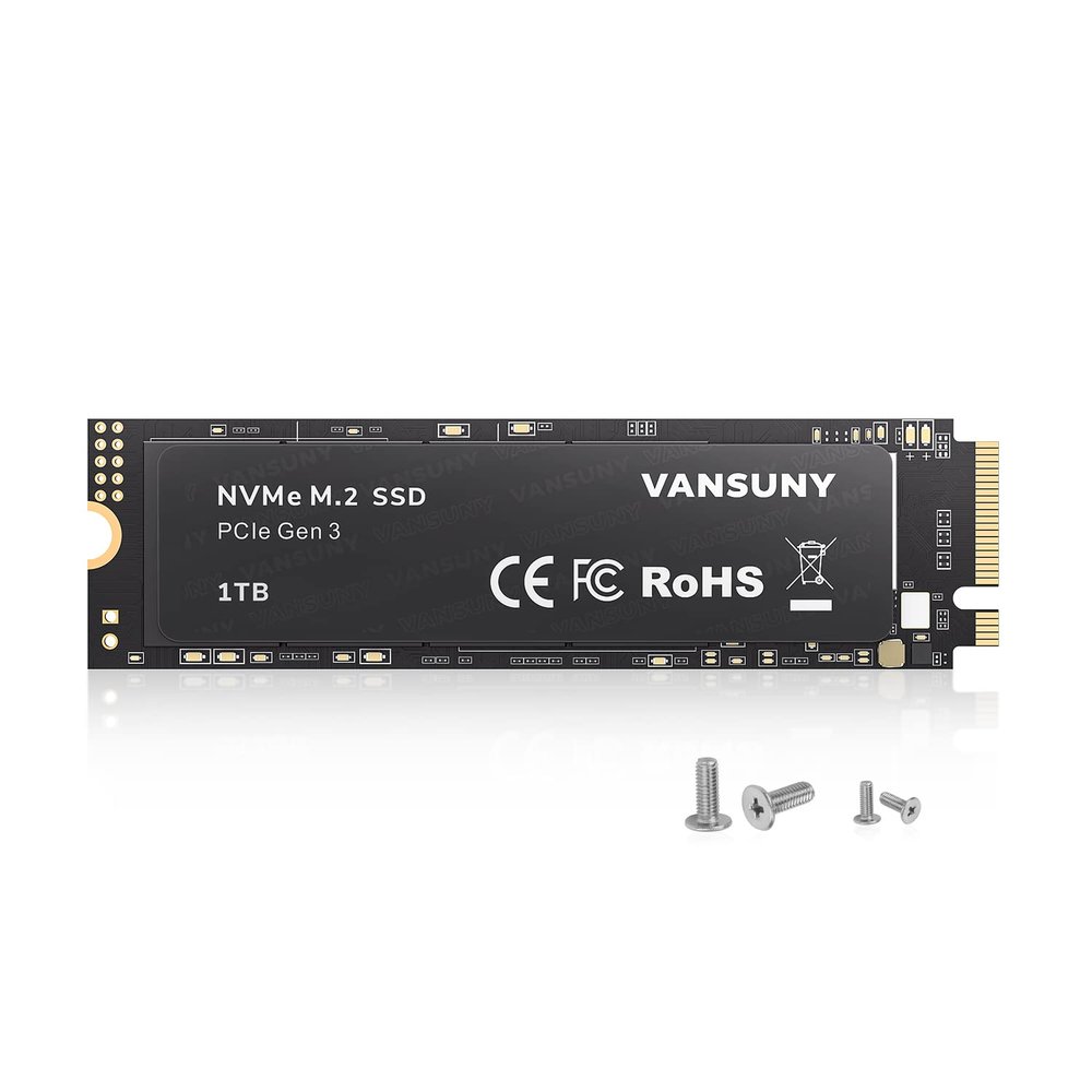 Vansuny 1TB NVMe M.2 Internal Solid State Drive PCIe 3.0 TLC M.2 SSD 3D NAND 2280 Speed up to 3400/2900MB/s Internal Solid State Hard Drive PCIe SSD