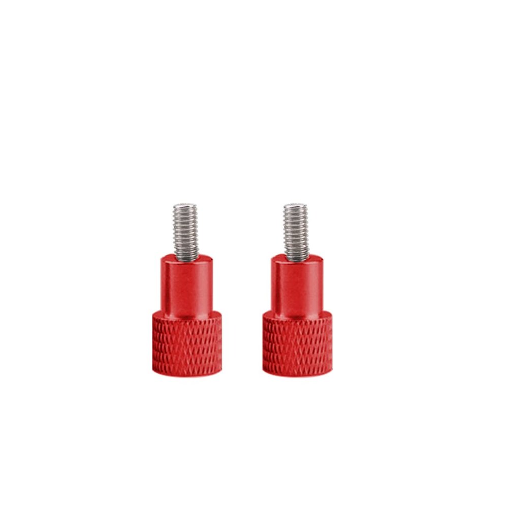 FEICHAO 2pcs M5 Adjustable Hand Screw Knurled Tighten Thumb Screws Compatible with GoPro Action Camera Photograpyh Accessory (Red,M5*12)
