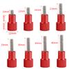 FEICHAO 2pcs M5 Adjustable Hand Screw Knurled Tighten Thumb Screws Compatible with GoPro Action Camera Photograpyh Accessory (Red,M5*12) view 2
