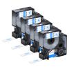 NineLeaf 4 Pack Compatible for Dymo D1 45014 S0720540 Label Tape 12mm 1/2 Inch Blue on White Refills Labeler for LabelManager 160 280 360D PNP LabelWriter 450 Duo ColorPop 3M Label Maker view 1