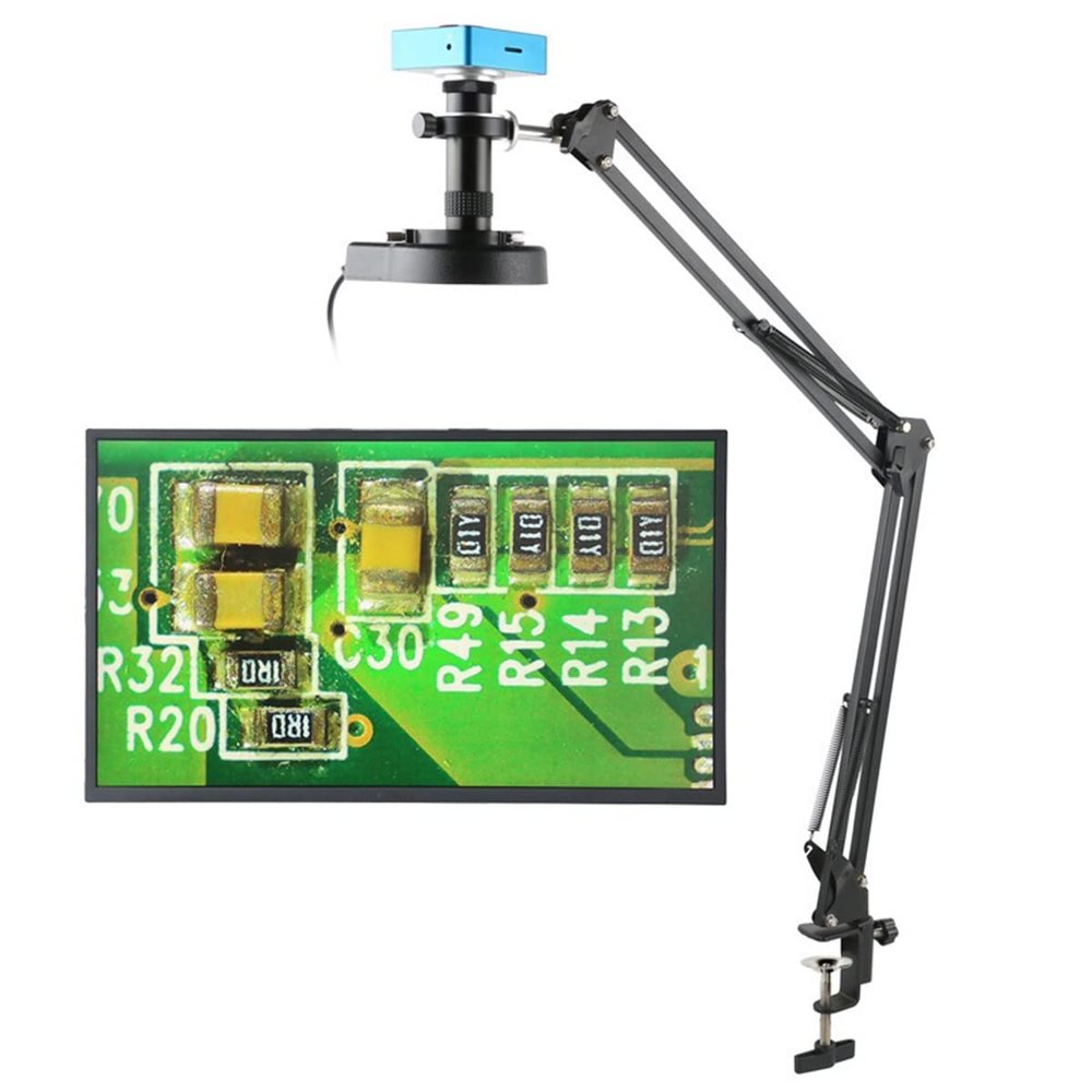 JUIYU Microscope Accessories Kit 55MP 4K 1080P Digital Microscope 260X C-Mount Lens H_DMI USB Electronic Industrial Microscope Camera for Phone Repair Soldering Microscope Slides