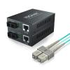 10Gtek 5-Meter OM3 SC to SC Fiber Optic Cord & 2Pack 1.25G Gigabit Ethernet Media Converter view 1