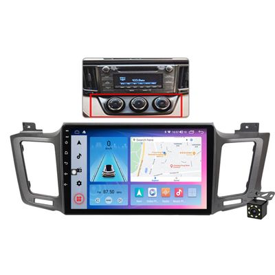 Android 11 Car Radio Stereo Navigation GPS for Toyota RAV4 2012-2018, 9" Multimedia Video Player Support WiFi/Carplay/4G/FM RDS/Steering Wheel Control/DAB+Backup Camera,600s/6+128g/a