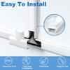 ZhiYo 94.5in Cord Cover Wall Kit, Cord Hider Wire Covers for Cords Wall Mounted TV, Paintable Wire Hiders, TV Cable Hider Cord Concealer, 6 x L15.7in W0.98 H0.5in, White view 3