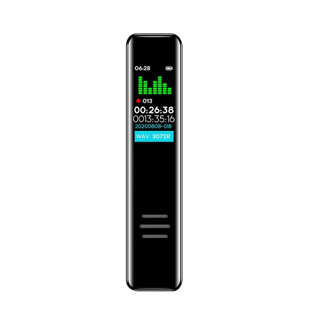 XARONF 128GB Digital Voice Recorder, Recorder Built-in Speaker with MP3 Player, Noise Reduction Rechargeable Stereo HD Recording Voice for Lecture Interview Meeting